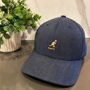 Kangol Navy Cap with Gold Embroidery
